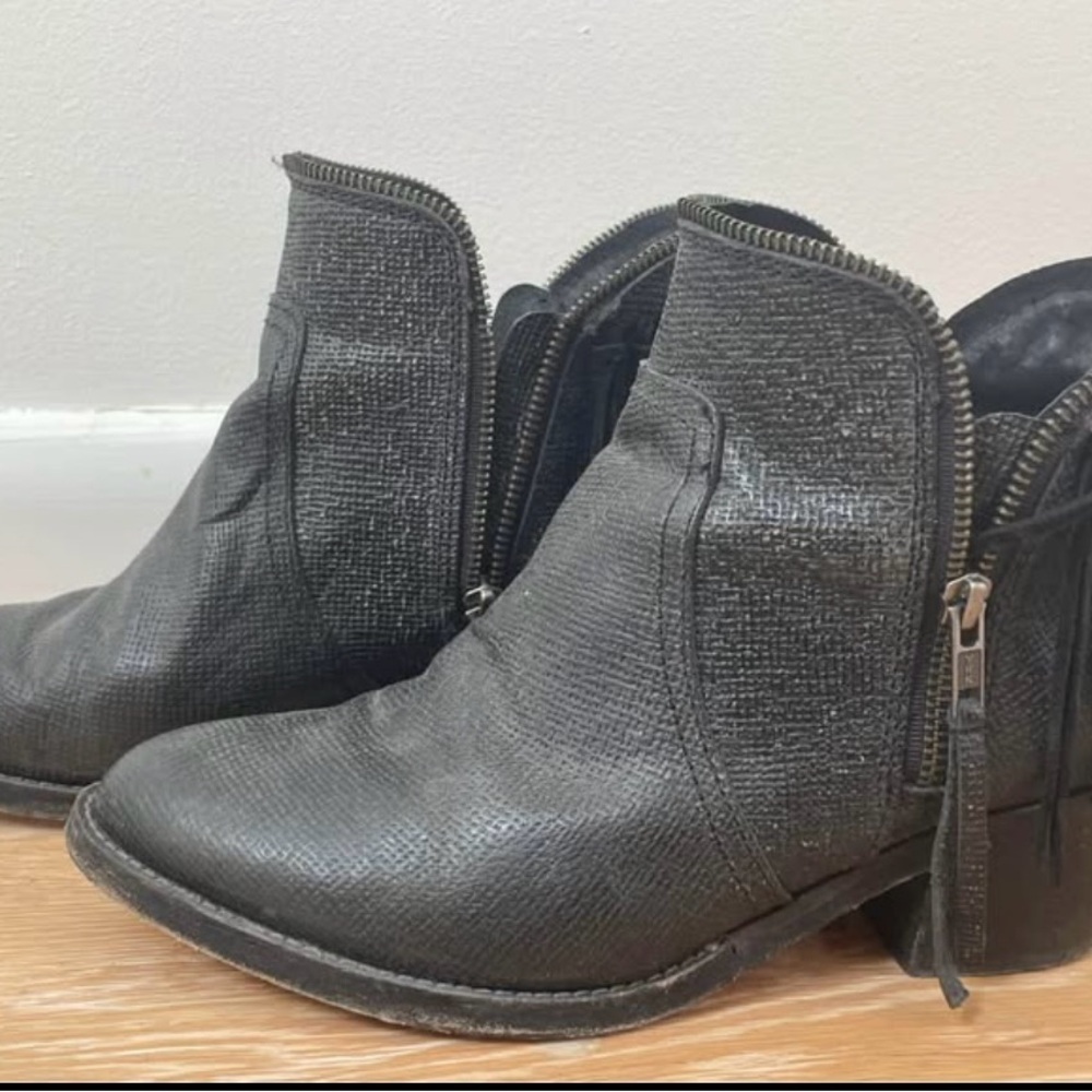 Corral Leather Fringe Boots